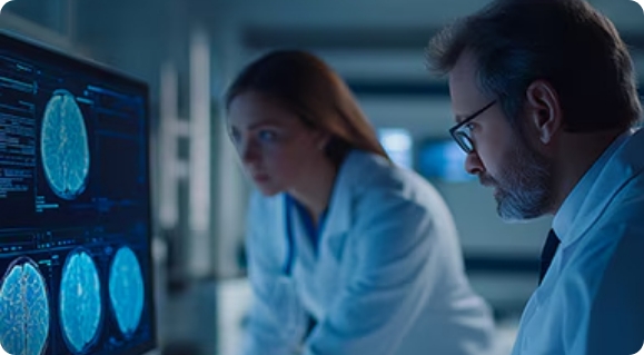 데이터를 분석하는 연구원